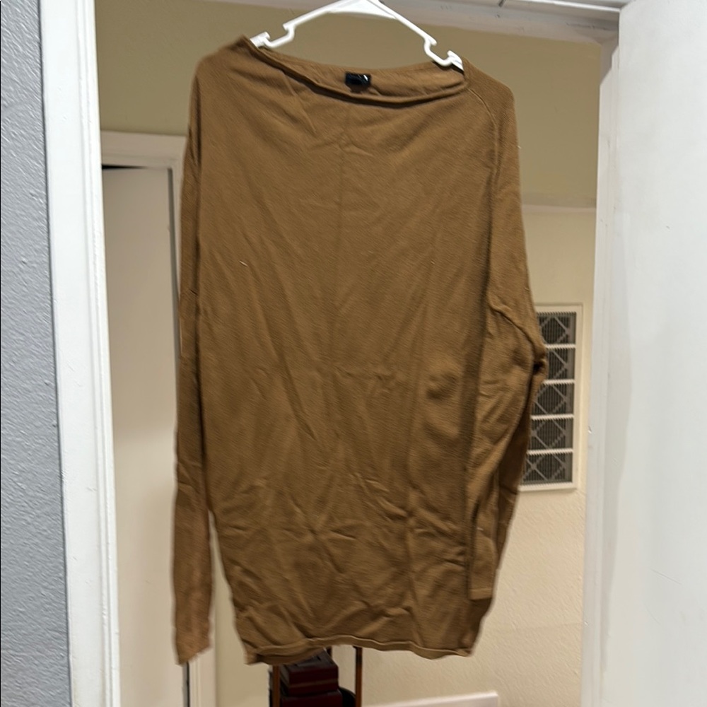 NBD Brown Cowl Neck Dolman Sleeve Midi Dress